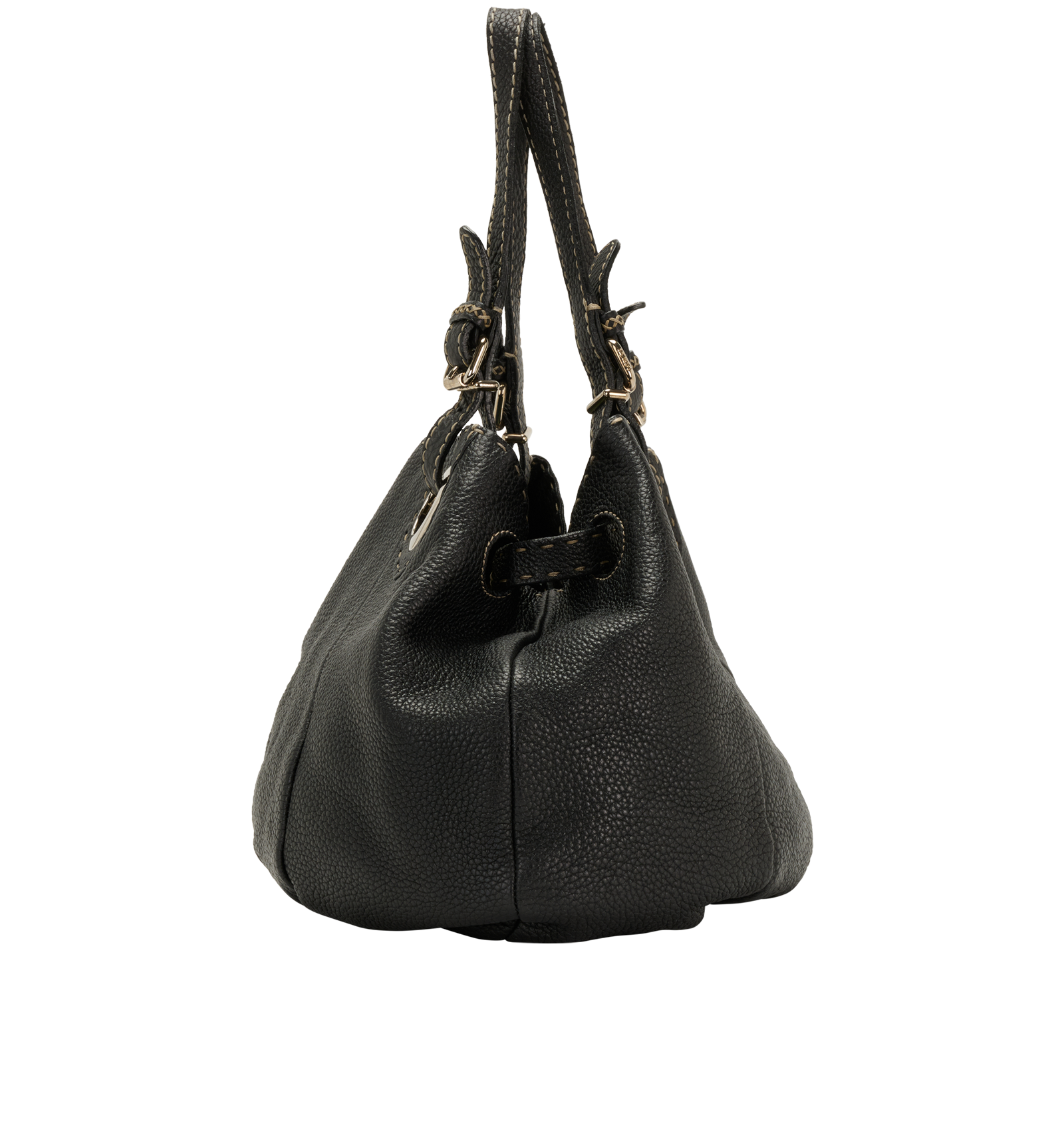 Selleria Pomodorino, &pound;295, Handbags, Black, Leather, Bottom view